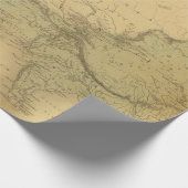 Packpapier-Rolle der Antiken-Karten-Art-15 Geschenkpapier (Ecke)