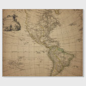 Packpapier-Rolle der Antiken-Karten-Art-16 Geschenkpapier (Flach)