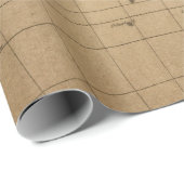 Packpapier-Rolle der Antiken-Karten-Art-16 Geschenkpapier (Rolleneckpunkt)