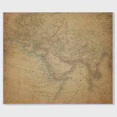 Packpapier-Rolle der Antiken-Karten-Art-1 Geschenkpapier (Flach)