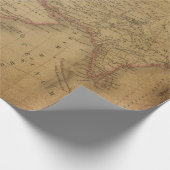 Packpapier-Rolle der Antiken-Karten-Art-1 Geschenkpapier (Ecke)