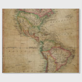 Packpapier-Rolle der Antiken-Karten-Art-6 Geschenkpapier (Flach)