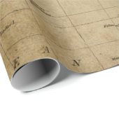 Packpapier-Rolle der Antiken-Karten-Art-6 Geschenkpapier (Rolleneckpunkt)