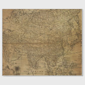 Packpapier-Rolle der Antiken-Karten-Art-8 Geschenkpapier (Flach)