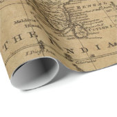 Packpapier-Rolle der Antiken-Karten-Art-8 Geschenkpapier (Rolleneckpunkt)