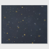 Packpapier-Rolle der sternenklare Nachtart-1 Geschenkpapier (Flach)