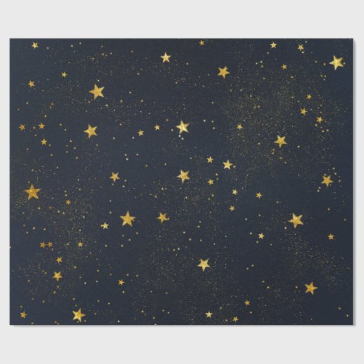 Packpapier-Rolle der sternenklare Nachtart-3 Geschenkpapier (Flach)