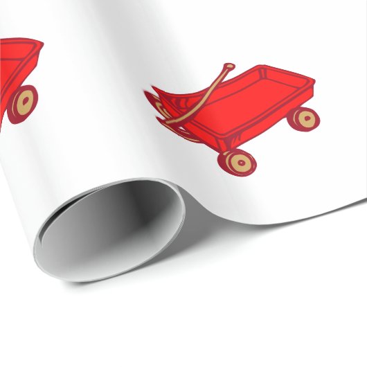 PACKPAPIER-ROT-LASTWAGEN GESCHENKPAPIER (Rolleneckpunkt)