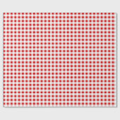 Packpapier, roter Gingham Geschenkpapier (Flach)