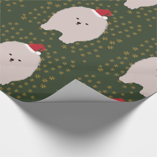 Packpapier, Santa Dog Geschenkpapier (Ecke)