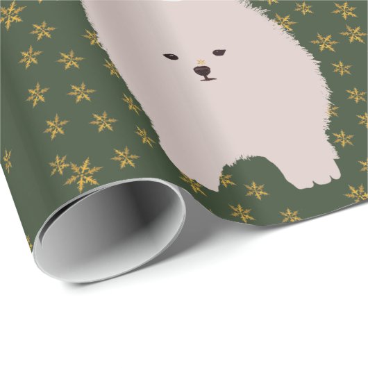 Packpapier, Santa Dog Geschenkpapier (Rolleneckpunkt)