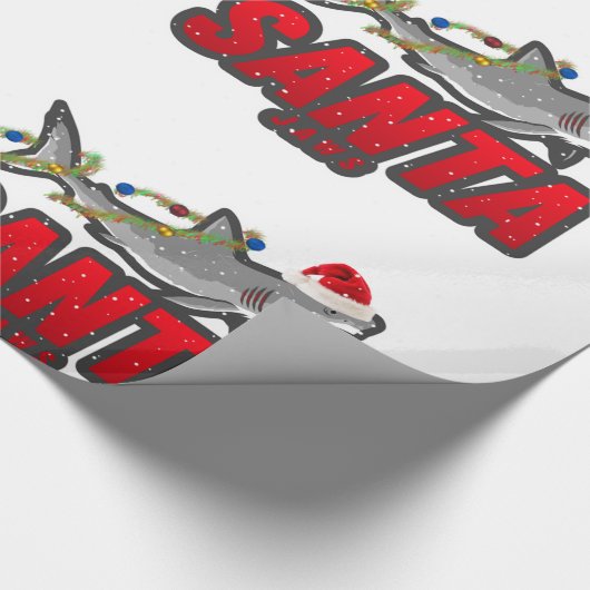 Packpapier "SANTA JAWS" (Ecke)