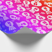 Packpapier - Schädel - Regenbogen (Ecke)
