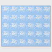 Packpapier - Schneeflocke-Feiertags-Pferd (Flach)