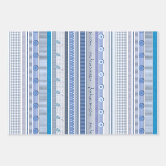 Packpapier-Set - Begrüßungsjunge Geschenkpapier Set (Vorderseite)