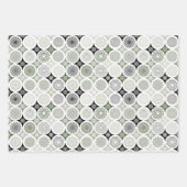 Packpapier Set von 3 Blatt abstrakte Mandala (Vorderseite 2)