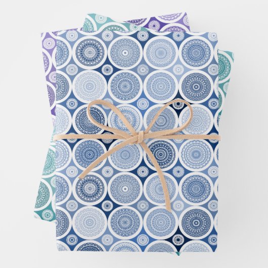 Packpapier Set von 3 Blatt boho Stil (Beispiel)