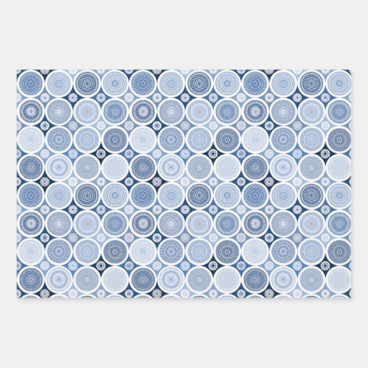 Packpapier Set von 3 Blatt boho Stil (Vorderseite)