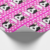 Packpapier Spaß-Bostons Terrier (Ecke)