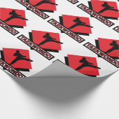 Packpapier Taekwondos rote (Ecke)
