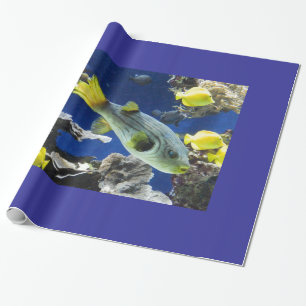 Packpapier, unter dem Meer, Fisch Geschenkpapier