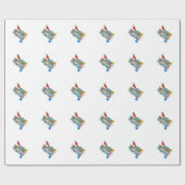 PACKPAPIER VERZIERTE MIEZEKATZE (Flach)