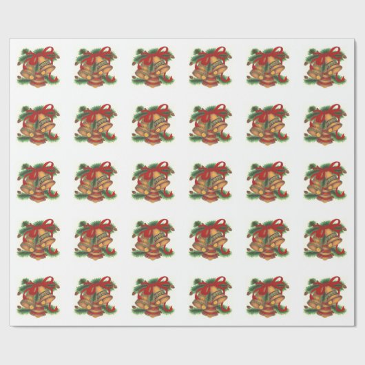 PACKPAPIER-WEIHNACHTSglocken Geschenkpapier (Flach)