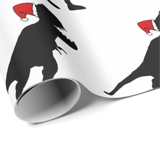 Packpapier Weihnachtsmanns T-Rex (Rolleneckpunkt)