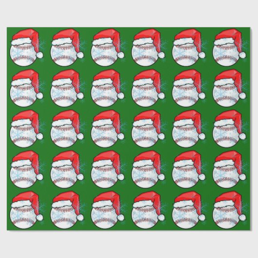 Packpapier - Weihnachtssankt-Baseball (Flach)