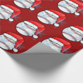 Packpapier - Weihnachtssankt-Baseball (Ecke)