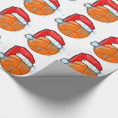 Packpapier - Weihnachtssankt-Basketball (Ecke)