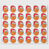 Packpapier - Weihnachtssankt-Basketball (Flach)