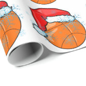 Packpapier - Weihnachtssankt-Basketball (Rolleneckpunkt)