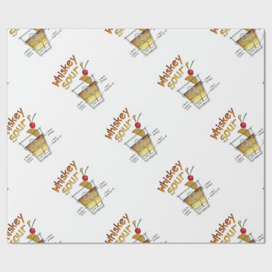 PACKPAPIER - WHISKY-SAURE REZEPT-COCKTAIL-KUNST (Flach)