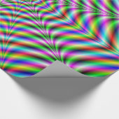 Packpapier Zwölf gepunktete psychedelische Web (Ecke)