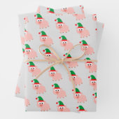 Packpapierblätter für Schweine Geschenkpapier Set (Beispiel)