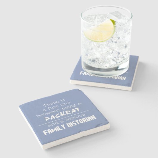Packrat vs Family Historian Untersetzer (Seitenansicht)