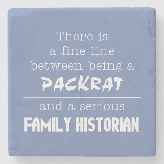 Packrat vs Family Historian Untersetzer (Vorderseite)