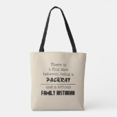 Packrat vs. Historian Tote Bag Tasche (Rückseite)