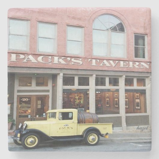 Pack's Tavern, Asheville, Pack's Tavern Steinuntersetzer (Vorderseite)