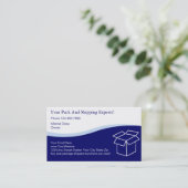 Packs und Schiffskarten Visitenkarte (Stehend Vorderseite)