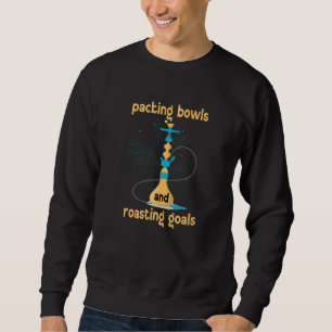 Packschalen und Röstziegeln Rohrhuhn Hookah Sweatshirt