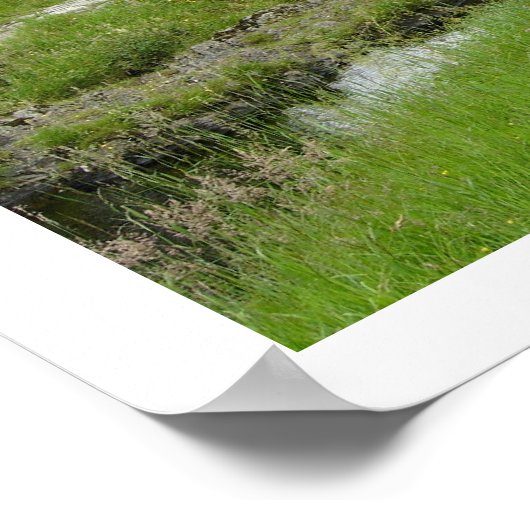 Packstofferbrücke in Watendlath Poster (Ecke)