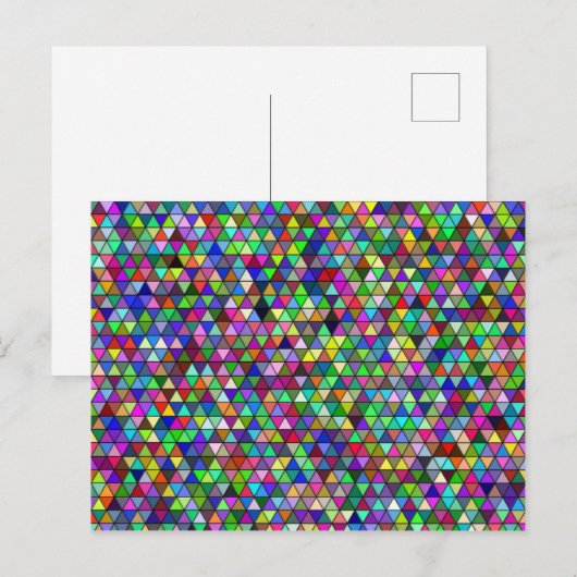 Packte Dreiecke Postkarte (Vorne/Hinten)