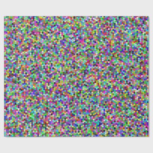 Packtes Hexagons-Umhüllungspapier Geschenkpapier (Flach)