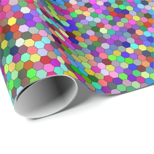 Packtes Hexagons-Umhüllungspapier Geschenkpapier (Rolleneckpunkt)