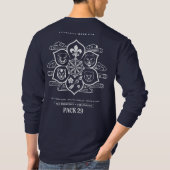Packung 29 - Lotus Cub Scouts - Männer T-Shirt (Rückseite)