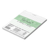 Packung Babydusche Bar Wrapper Gastgeschenk Notizblock (Rotiert)