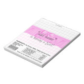 Packung Babydusche Bar Wrapper Gastgeschenk Notizblock (Rotiert)