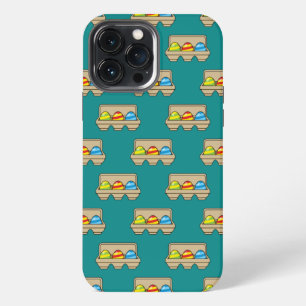 Packung bunter Cartoon-Osterhaseneier iPhone 13 Pro Max Hülle